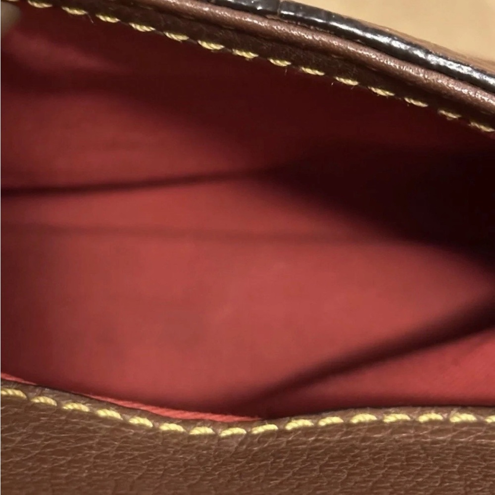 Dooney & Bourke Tan Leather Satchel - Picture 8 of 13